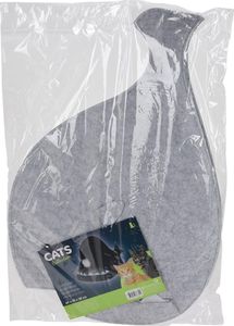 Pets Collection Domek dla kota w kształcie ryby szary 3