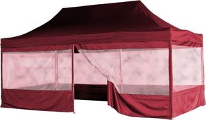 Instent Namiot ogrodowy 3 x 6 m INSTENT - system nożycowy - kolor bordowy 1