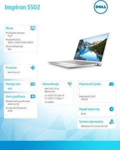 Laptop Dell Inspiron 15 5502 (5502-4534) 5