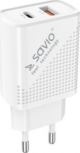 Ładowarka Savio LA-04 1x USB-A 1x USB-C 3 A (1_787921) 1