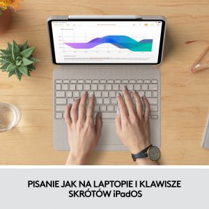 Logitech Combo Touch for iPad Pro 12.9-inch (5th and 6th gen) - SAND - US (920-010258) 10