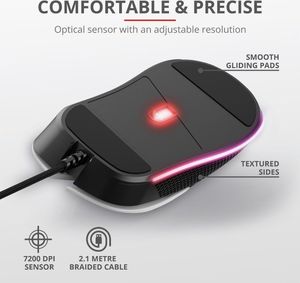 Mysz Trust GXT 922W YBAR  (24485) 7