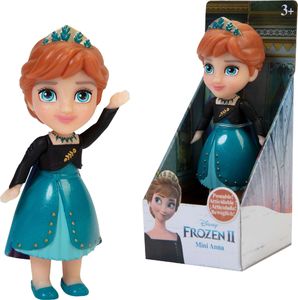 Jakks Pacific Mini lalka Frozen II Anna w turkusowo-czarnej sukience 1