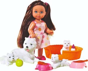 Lalka Barbie Simba Simba Evi Love lalka brunetka z pieskami 2