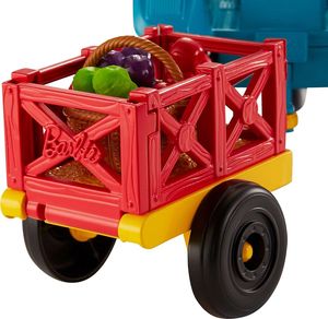 Lalka Barbie Mattel Barbie zestaw Farma Traktor z przyczepką, lalka Barbie z kurnikiem i Ken ze świnką 17