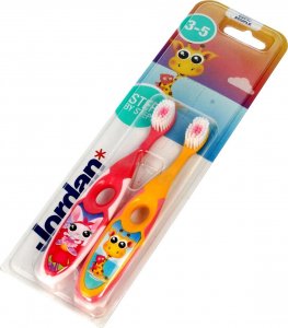 Jordan  Szczoteczka do zębów DUO Soft Clean dla dzieci (3-5 lat) miękka 1 op-2 szt. mix wzorów 2