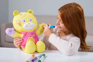 Tomy Doodle Bear żółty miś do malowania z mazakami 8