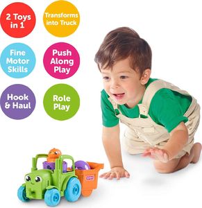 Figurka Tomy Tommies - Traktor wywrotka 2w1 + kurczak w skorupce (E73219) 3