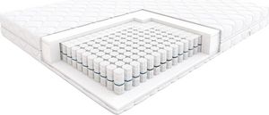 Hilding HILDING STEP - materac kieszeniowy, sprężynowy, Rozmiar - 120x200, Twardość - H3, Pokrowiec - Silver 2