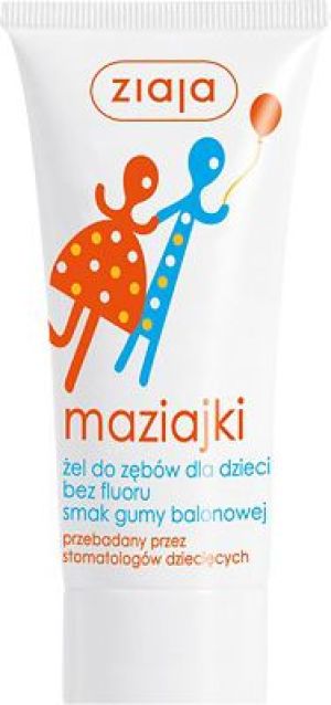 Ziaja Maziajki żel do zębów dla dzieci smak gumy balonowej 50 ml 1