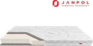 JANPOL JANPOL ZEUS materac piankowy, lateksowy, Rozmiar - 80x200, Twardość - twardy, Pokrowiec - Bamboo 1