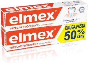 Elmex  Pasta do zębów + druga za 50% ceny 2 x 75 ml 1
