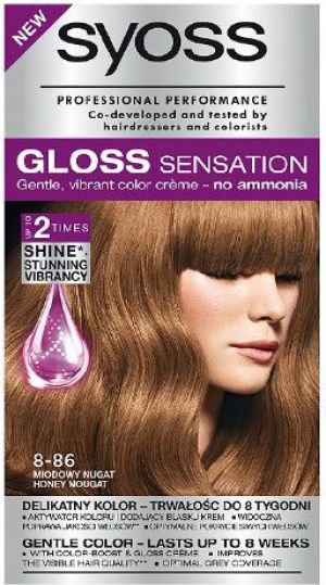Syoss Gloss Sensation Farba do włosów 8-86 Miodowy Nugat 1