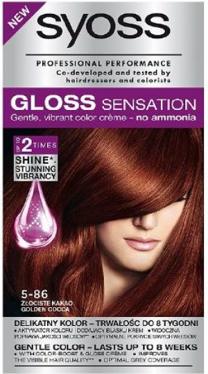 Syoss Gloss Sensation Farba do włosów 5-86 Złociste Kakao 1