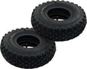 vidaXL 2 opony i 2 dętki do wózka transportowego, 3.00-4, 260x85, guma 2