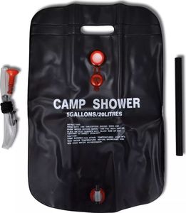 vidaXL Kempingowe prysznice solarne, 2 szt., 20 L 2