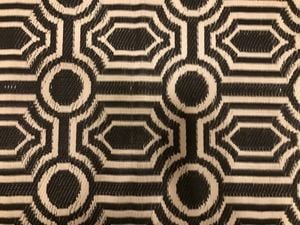 KMTP Mata czarna wzór Kółka dywan zewnętrzny wewnętrzny 90x180cm 1