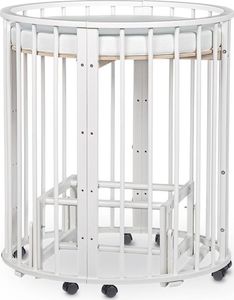 Mebelev Łóżeczko dla dzieci transformer SLEEPY 8w1 81x81 białe 3