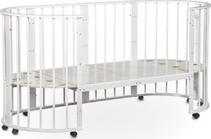 Mebelev Łóżeczko dla dzieci transformer SLEEPY 8w1 81x81 białe 5