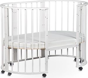 Mebelev Łóżeczko dla dzieci transformer SLEEPY 8w1 81x81 białe 6