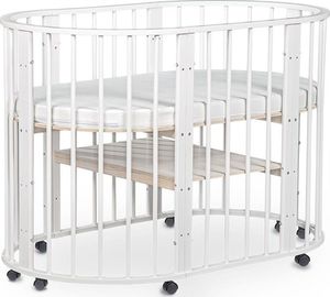 Mebelev Łóżeczko dla dzieci transformer SLEEPY 8w1 81x81 białe 7