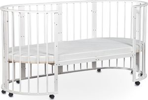 Mebelev Łóżeczko dla dzieci transformer SLEEPY 8w1 81x81 białe 8