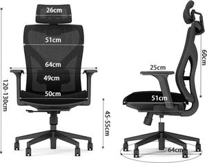 Krzesło biurowe Sitplus Ergonix Czarne 8