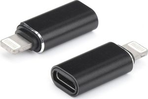 Adapter USB Partner Tele.com Lightning - USB-C Czarny 1