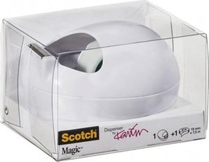 Scotch Dyspenser do taśm (C36-W-EU) projektu Karim Rashid, biały, taśma GRATIS 2