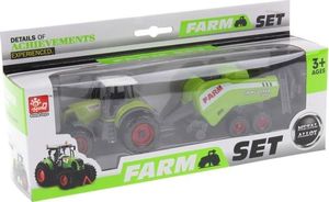 NoboKids Maszyny Rolnicze Traktor z Prasą do Słomy Siana 12