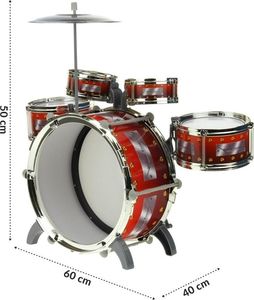 NoboKids Perkusja 5 Bębnowa z Krzesełkiem Talerzem 5