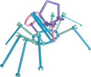 Klocki Konstrukcyjne Słomki Patyczki Zestaw 1000 Elementów 8