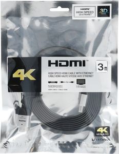 Kabel Partner Tele.com HDMI - HDMI 3m czarny (5903396086793) 3