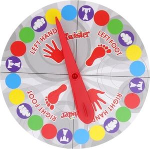 NoboKids Rodzinna Gra Zręcznościowa Twister Mata Tarcza 4