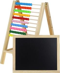 NoboKids Drewniana Tablica Magnetyczna Kredowa Liczydło 15
