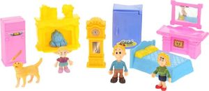 Figurka NoboKids Rozkładany Domek do Zabawy - niebieskie łóżko (CH-6444361-2) 2