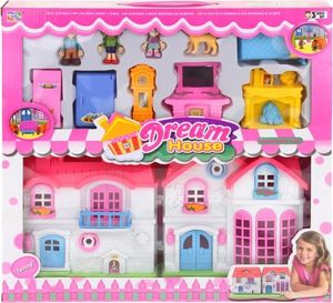 Figurka NoboKids Rozkładany Domek do Zabawy - niebieskie łóżko (CH-6444361-2) 6