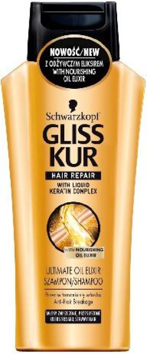 Schwarzkopf Gliss Kur Ultimate Oil Elixir Szampon regenerujący 250 ml 1