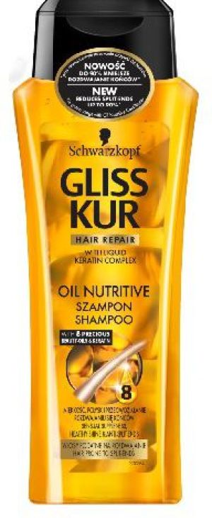 Schwarzkopf Gliss Kur Oli Nutritive Szampon do włosów suchych i zniszczonych 250 ml 1