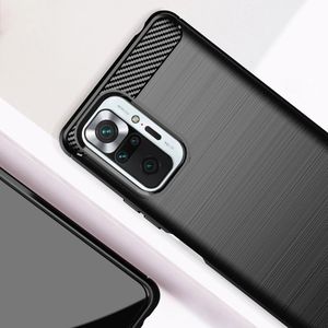 Hurtel Carbon Case elastyczne etui pokrowiec Xiaomi Redmi Note 10 Pro niebieski 4