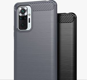 Hurtel Carbon Case elastyczne etui pokrowiec Xiaomi Redmi Note 10 Pro niebieski 5