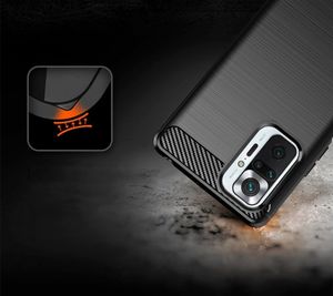 Hurtel Carbon Case elastyczne etui pokrowiec Xiaomi Redmi Note 10 Pro niebieski 7