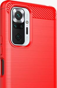 Hurtel Carbon Case elastyczne etui pokrowiec Xiaomi Redmi Note 10 Pro niebieski 9