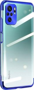 Hurtel Clear Color case żelowy pokrowiec etui z metaliczną ramką Xiaomi Redmi K40 Pro+ / K40 Pro / K40 / Poco F3 / Mi 11i niebieski 1