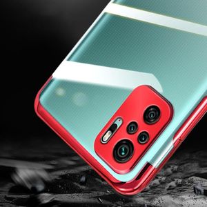 Hurtel Clear Color case żelowy pokrowiec etui z metaliczną ramką Xiaomi Redmi K40 Pro+ / K40 Pro / K40 / Poco F3 / Mi 11i czerwony 4