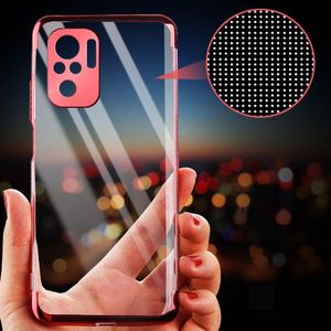 Hurtel Clear Color case żelowy pokrowiec etui z metaliczną ramką Xiaomi Redmi K40 Pro+ / K40 Pro / K40 / Poco F3 / Mi 11i czerwony 5
