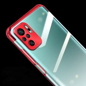 Hurtel Clear Color case żelowy pokrowiec etui z metaliczną ramką Xiaomi Redmi Note 10 / Redmi Note 10S czarny 2
