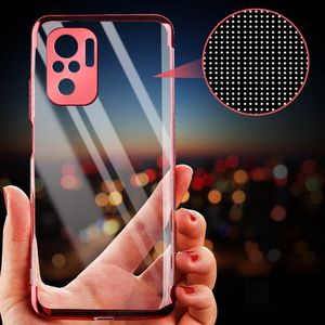 Hurtel Clear Color case żelowy pokrowiec etui z metaliczną ramką Xiaomi Redmi Note 10 / Redmi Note 10S czarny 5