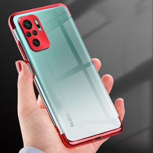 Hurtel Clear Color case żelowy pokrowiec etui z metaliczną ramką Xiaomi Redmi Note 10 / Redmi Note 10S czarny 7