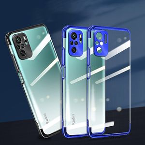 Hurtel Clear Color case żelowy pokrowiec etui z metaliczną ramką Xiaomi Redmi Note 10 / Redmi Note 10S czarny 9